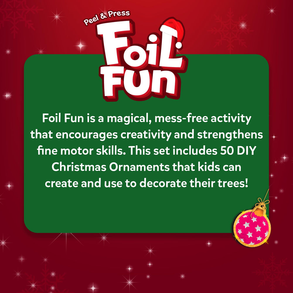 Skillmatics Foil Fun holiday party activity makes kids and parents smile together.
