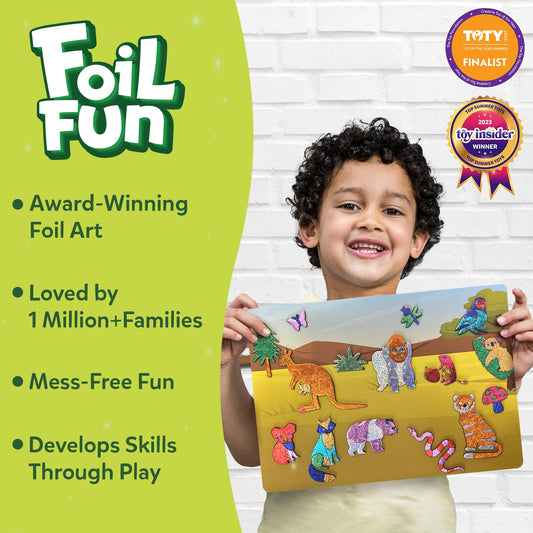 Skillmatics Foil Fun horse canvas enhancing fine motor skills with foil layers
