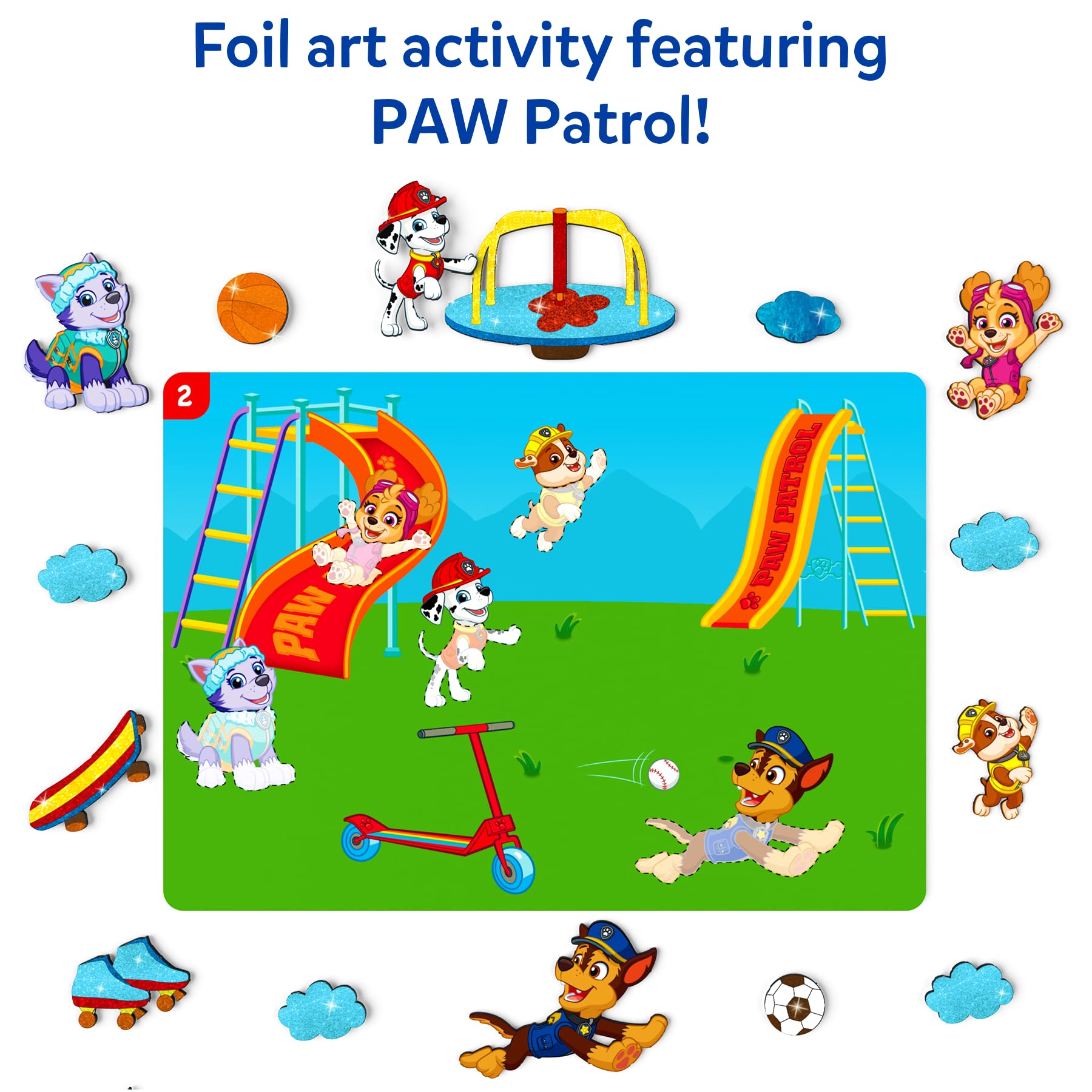 Skillmatics Foil Fun PAW Patrol googly eyes add playful details to crafts