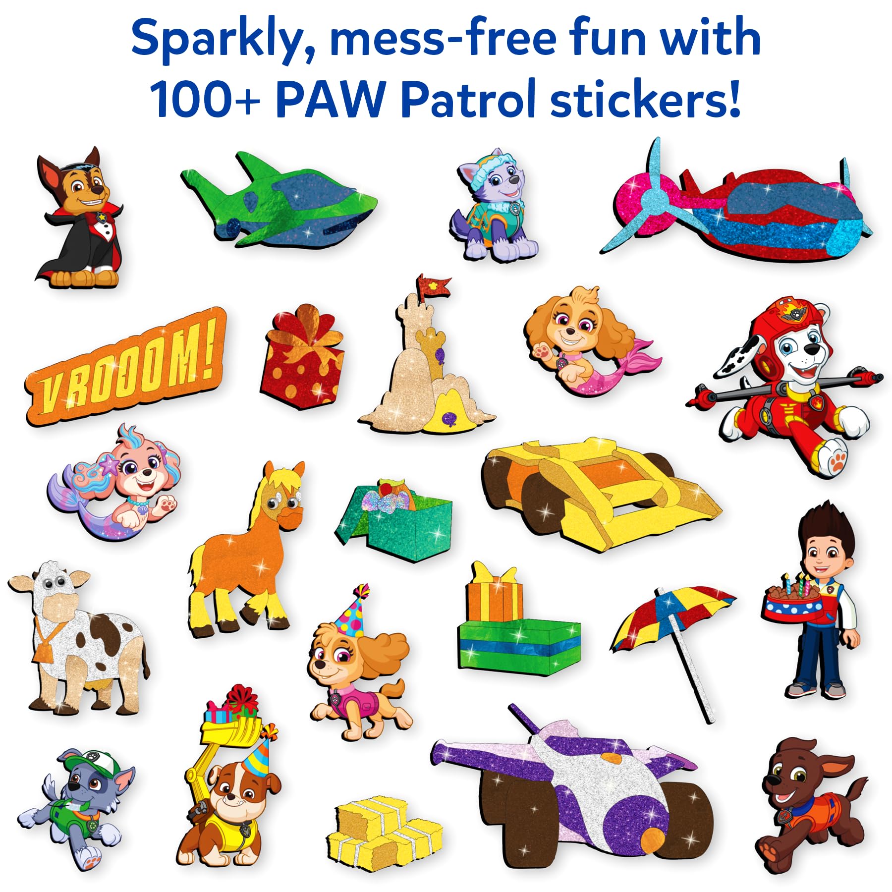 Skillmatics Foil Fun PAW Patrol compact set minimizes mess while delivering shine