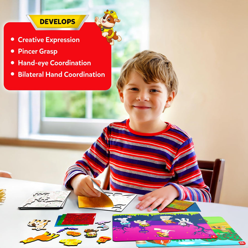 Skillmatics Foil Fun PAW Patrol travel-ready kit keeps kids engaged on trips