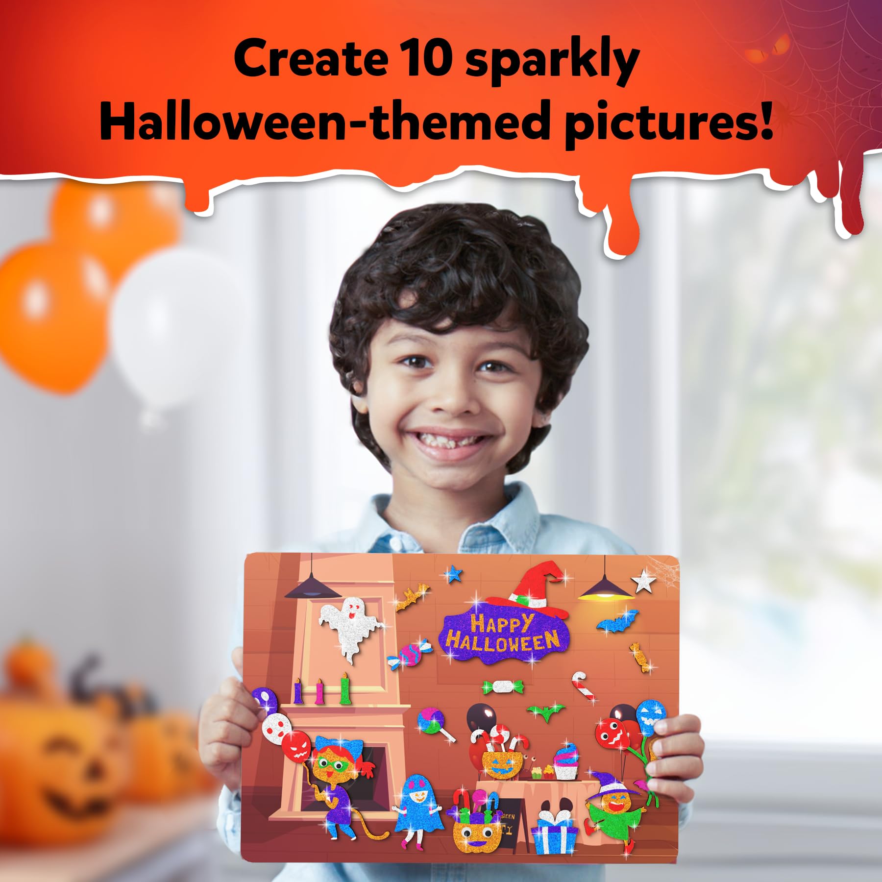 Skillmatics Foil Fun Halloween kit foil sheets variety for vibrant, sparkly art