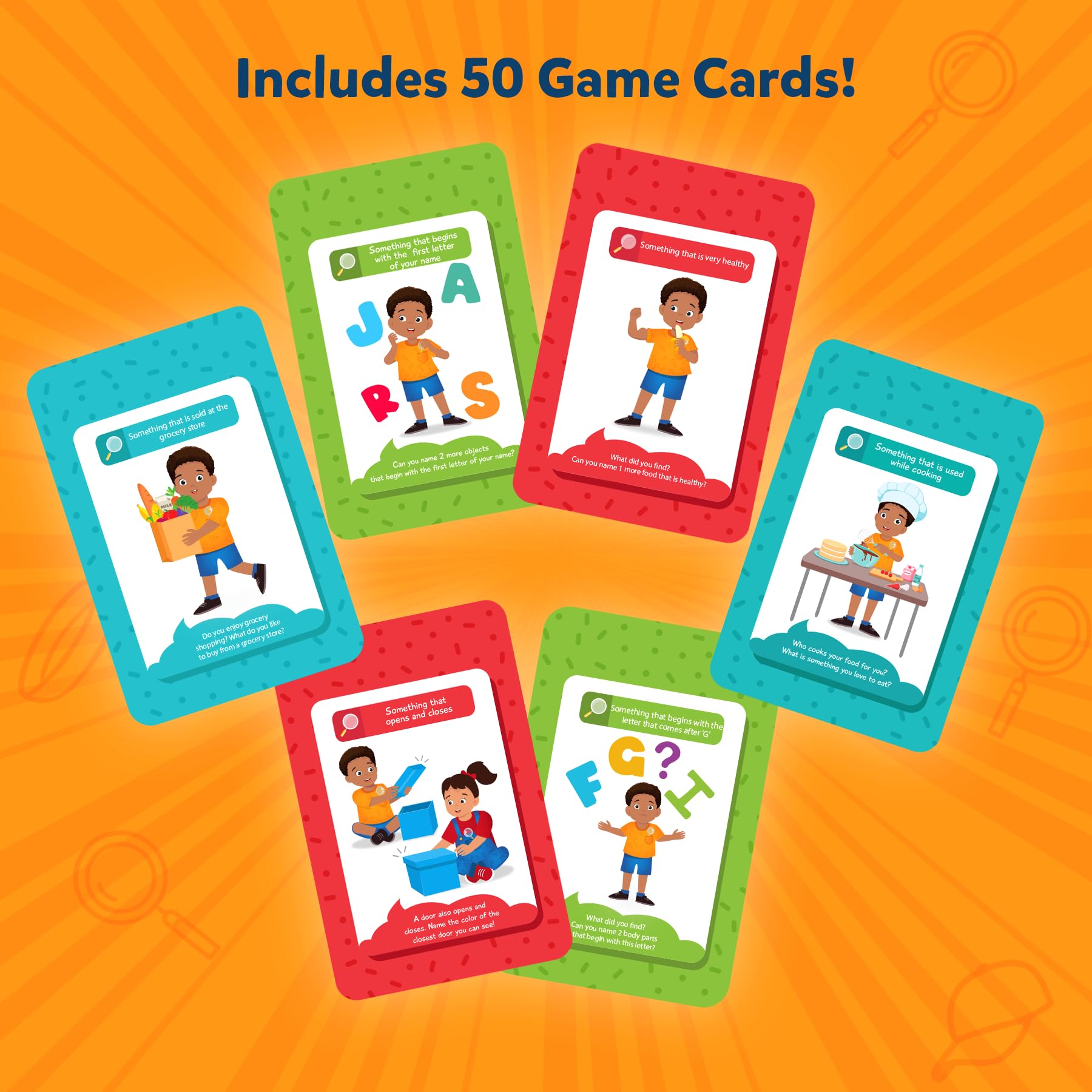 Skillmatics Found It color prompts supporting early reading and phonics awareness.