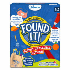 Skillmatics Found It Double Challenge card game box for family play and indoor learning.