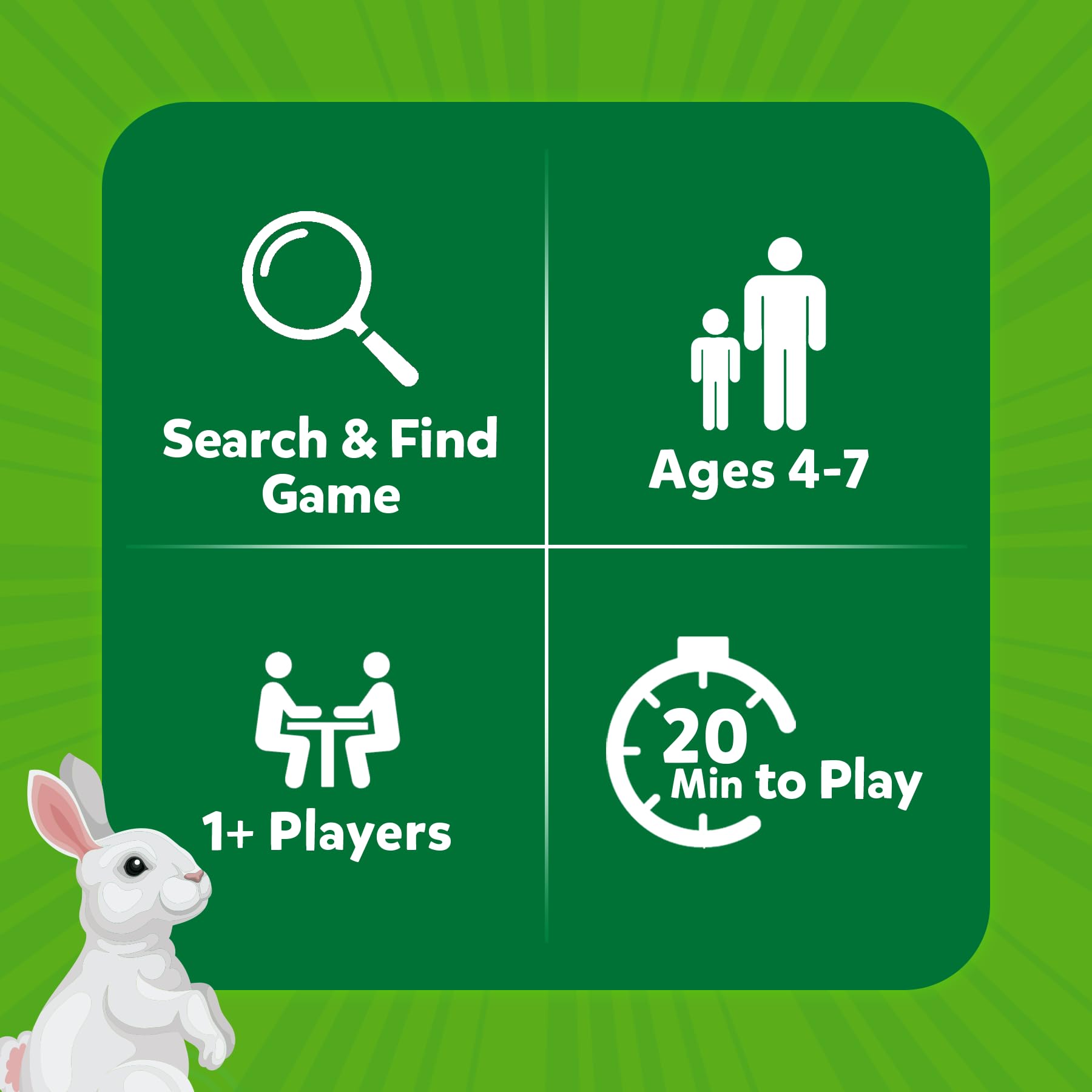 Two kids search and compare prompts with Skillmatics Found It in the yard.