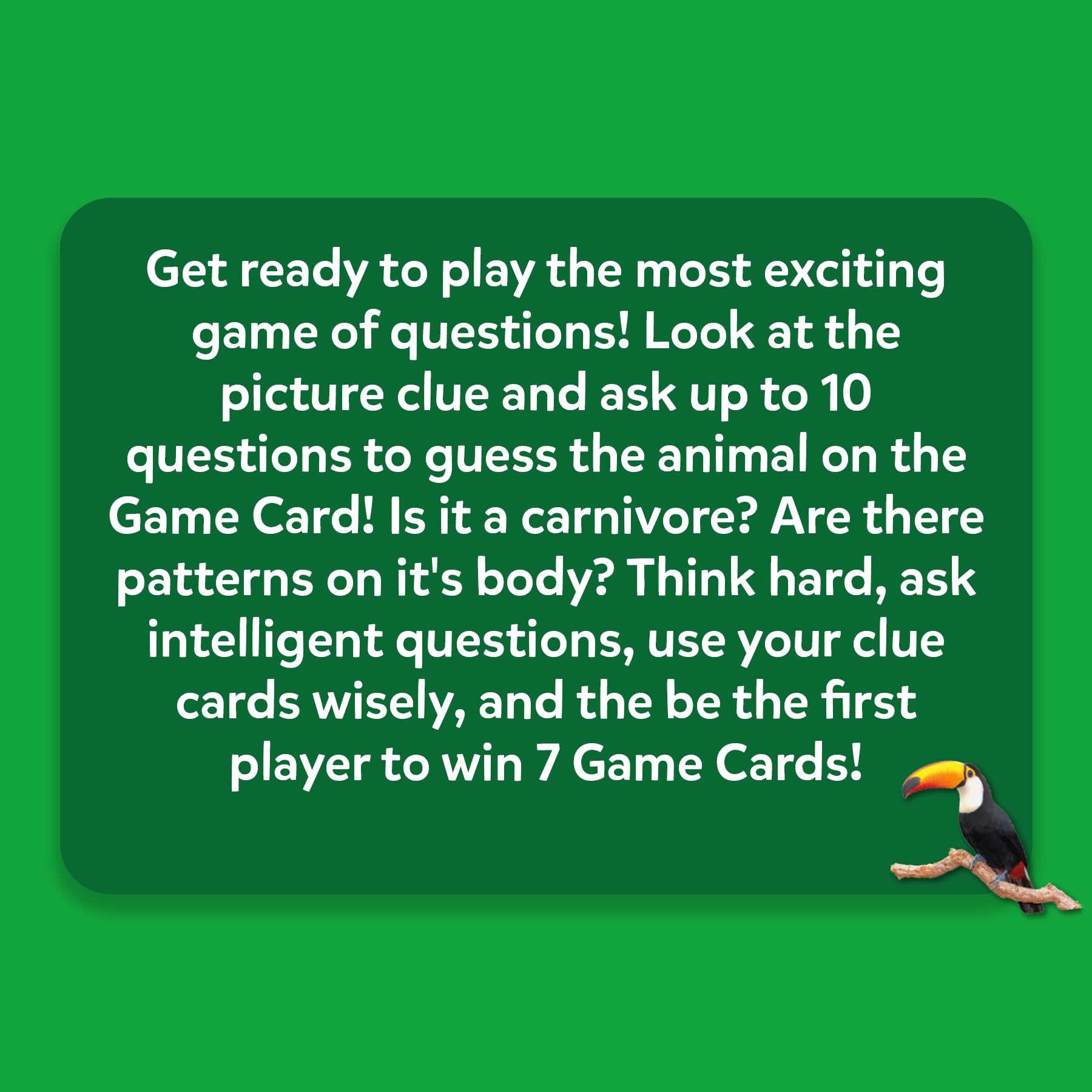 Skillmatics Guess in 10 Animal Picture Clues instruction manual included for easy setup.