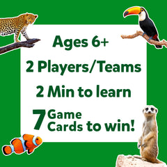 Skillmatics Guess in 10 Animal Picture Clues two-player rounds for quick bonding.