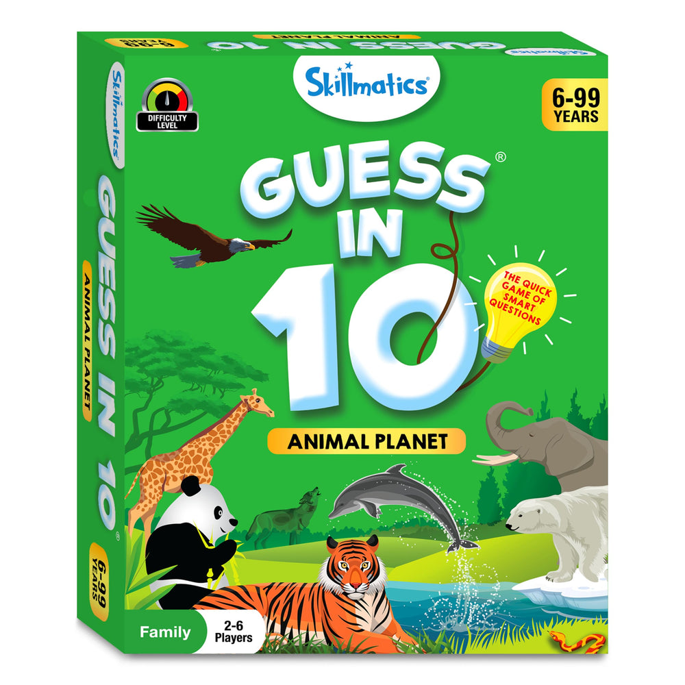 Skillmatics Guess in 10 Animal Planet playtime friendly for family game night