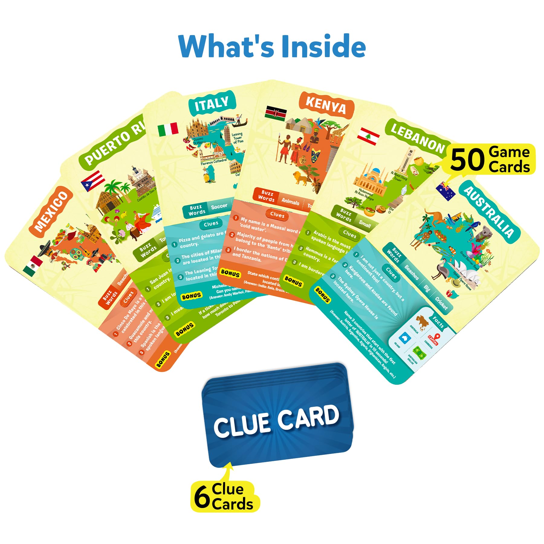 Skillmatics Guess in 10 Countries encourages teamwork and quick thinking during play.
