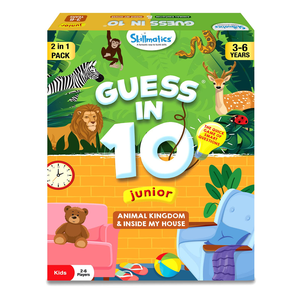 Skillmatics Guess in 10 Junior Animals cards boost early learning with animal prompts.