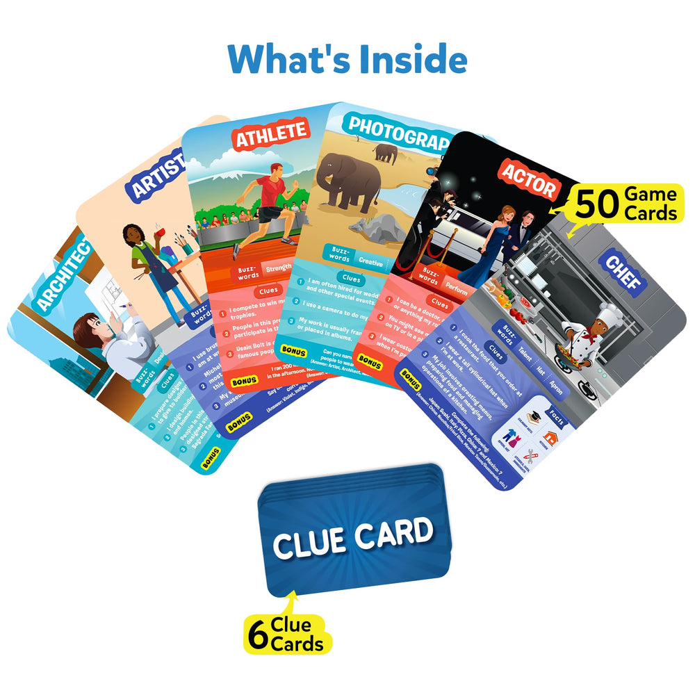 Skillmatics Clue Cards in action to sharpen deduction during play