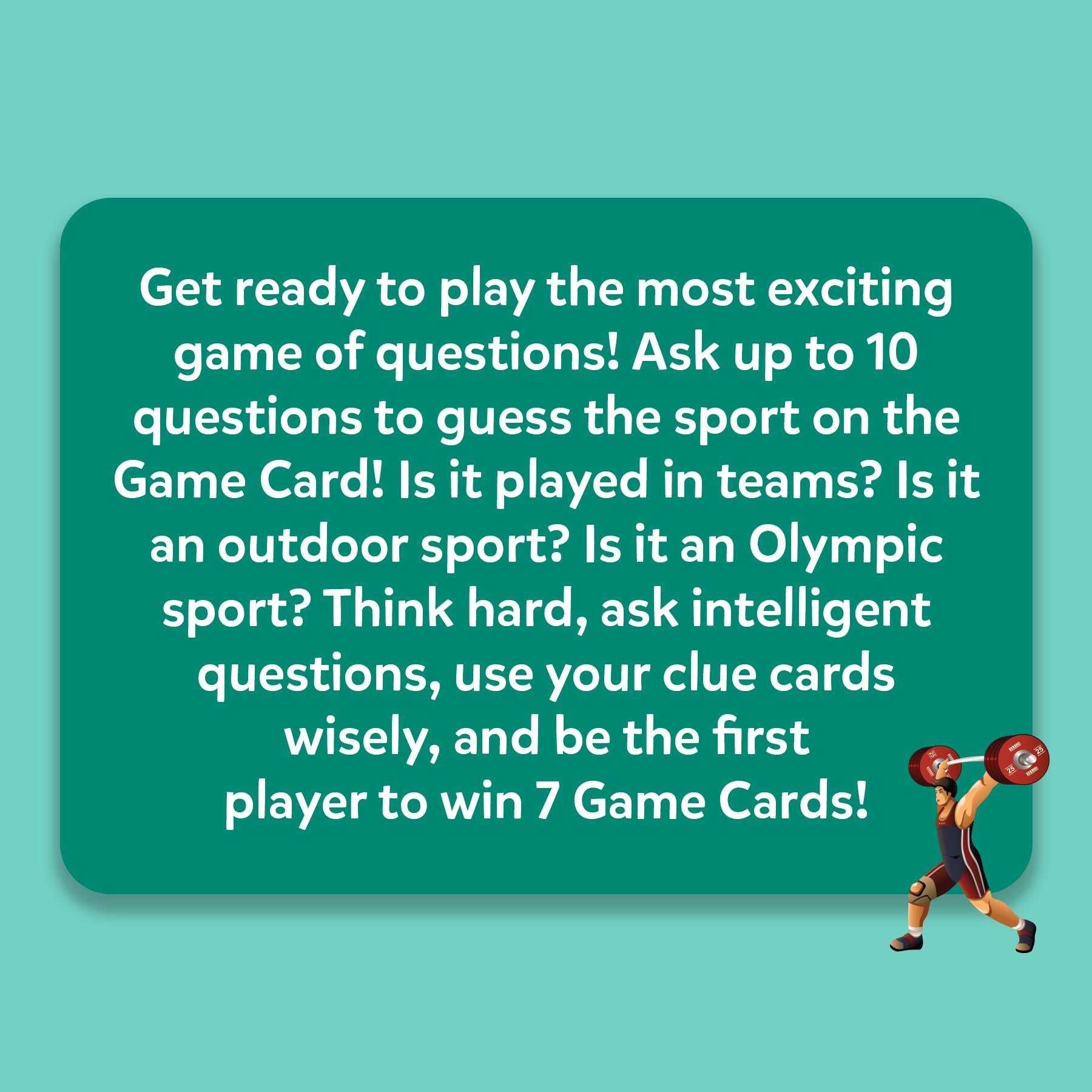 Skillmatics Guess in 10 Sports about 20 minutes per session for quick fun