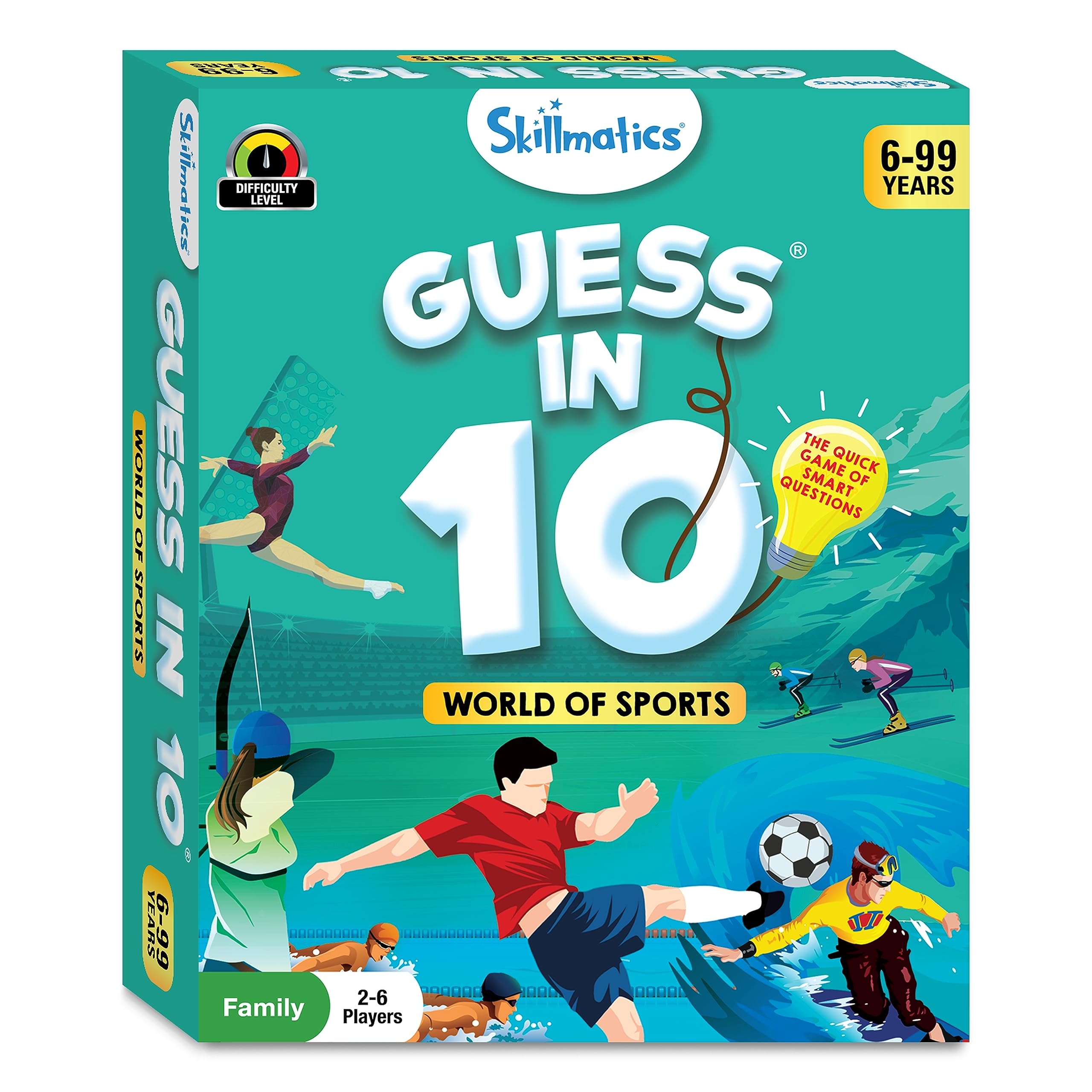 Skillmatics Guess in 10 Sports ages 6 up suitable for curious minds and group play