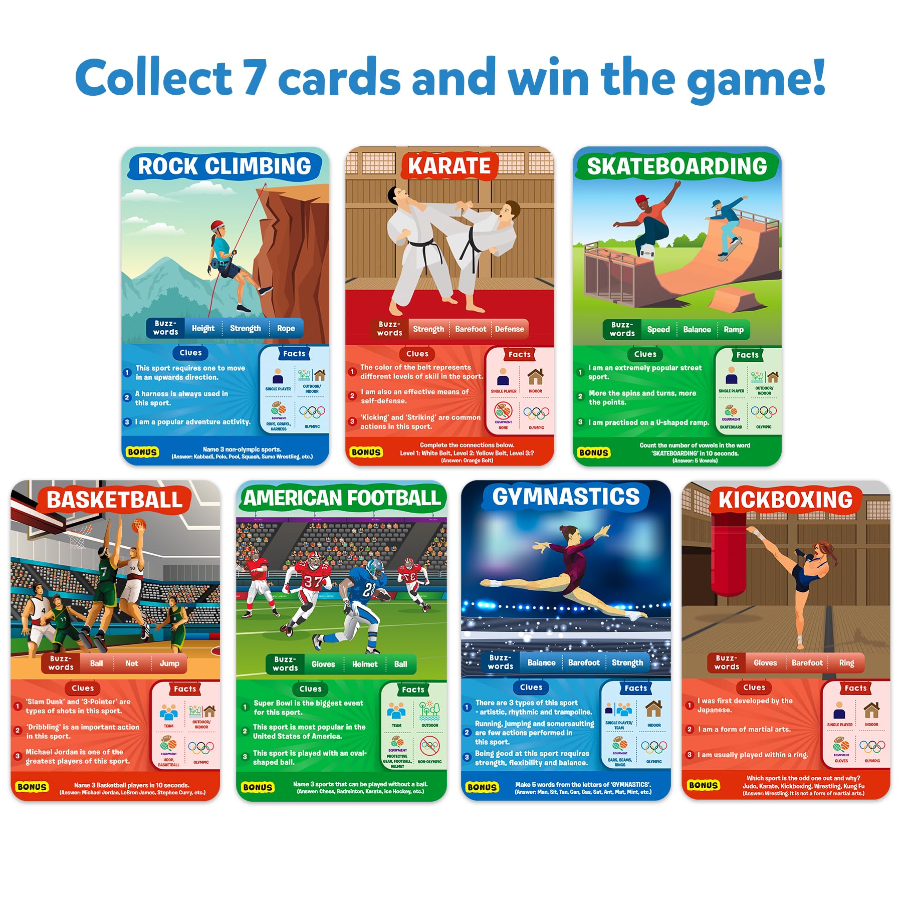 Skillmatics Guess in 10 Sports family game night friendly design for all ages