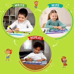 Skillmatics I Can Write learning outcomes spanning letters and numbers
