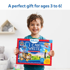 PAW Patrol shapes and symmetry drawing activities on Skillmatics mats.