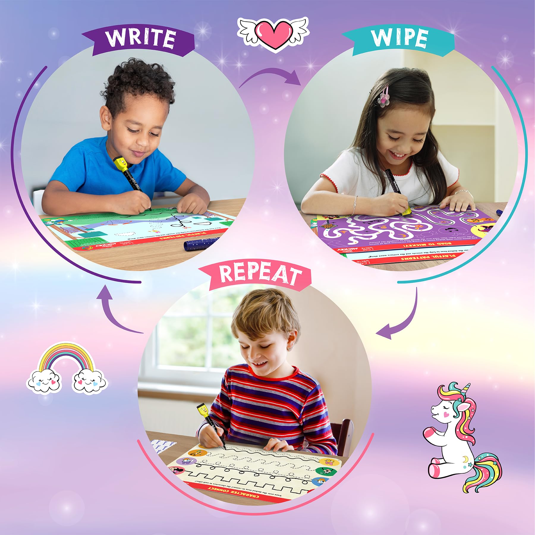Skillmatics I Can Write Unicorns activity ideas for focused, playful learning.