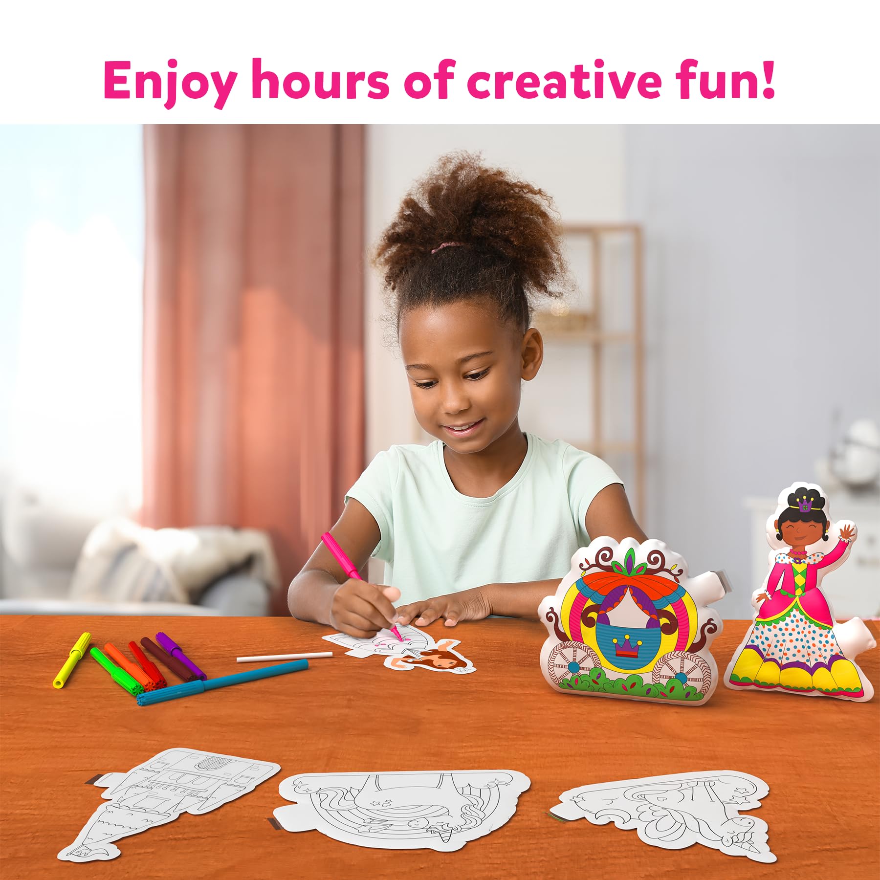 Skillmatics inflatable art markers set with 8 colors for coloring