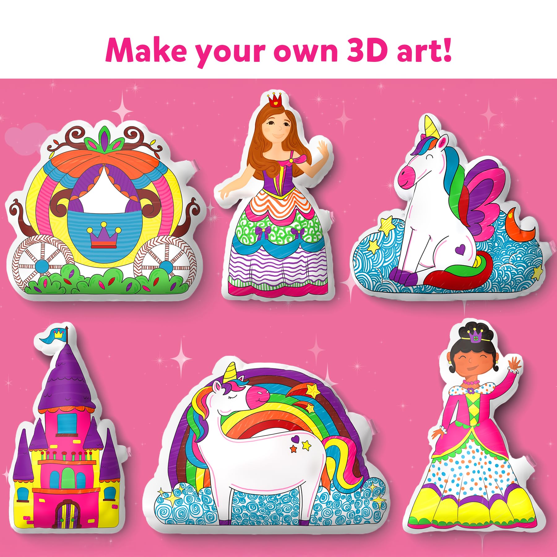 Skillmatics inflatable art inflated pieces stand for display and decor