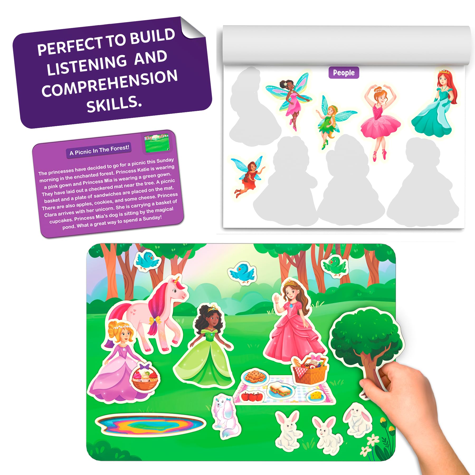 Skillmatics instruction manual outlines guided play ideas for parents and kids