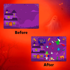 Skillmatics instruction manual guiding kids through simple foil art steps