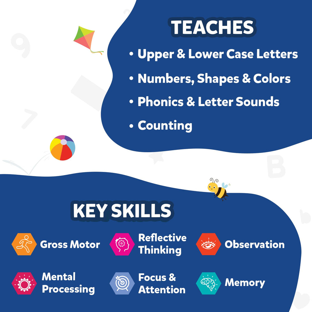 Skillmatics Jump & Learn age-appropriate prompts suit toddlers and preschoolers.