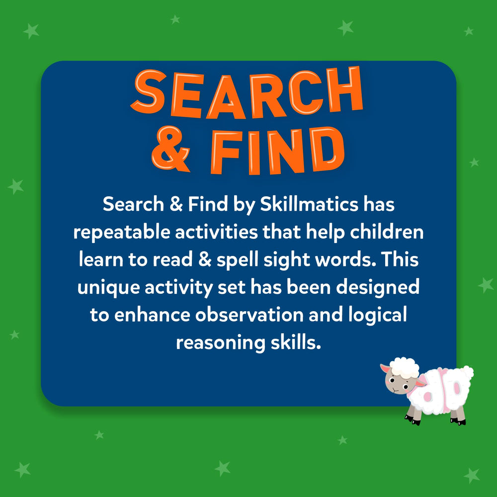 Skillmatics observation and reading activity supports attentive word finding practice