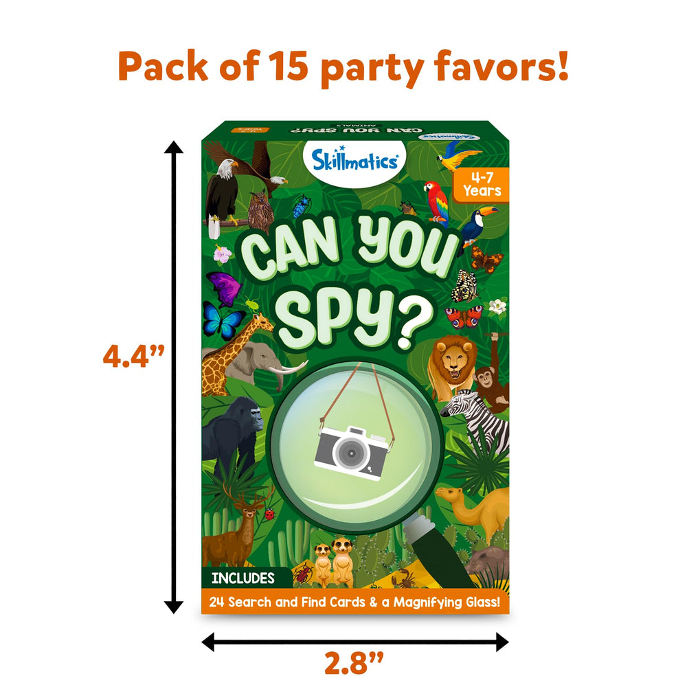Skillmatics Party Favors magnifying glass aids careful spotting of hidden details.