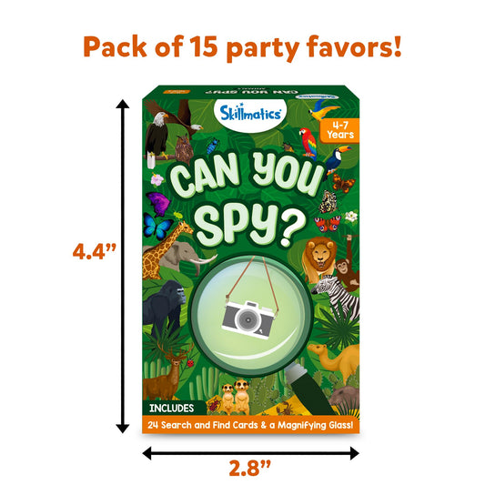 Skillmatics Party Favors magnifying glass aids careful spotting of hidden details.