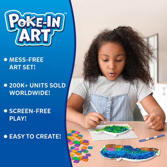 Skillmatics Poke-in Art 700+ fabric squares for vibrant crafting sessions.