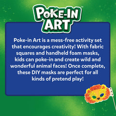 Skillmatics Poke-in Art fabric squares invite vibrant, creative designs.