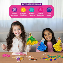Moana foam princess and vibrant fabric pieces for tropical-themed decor.