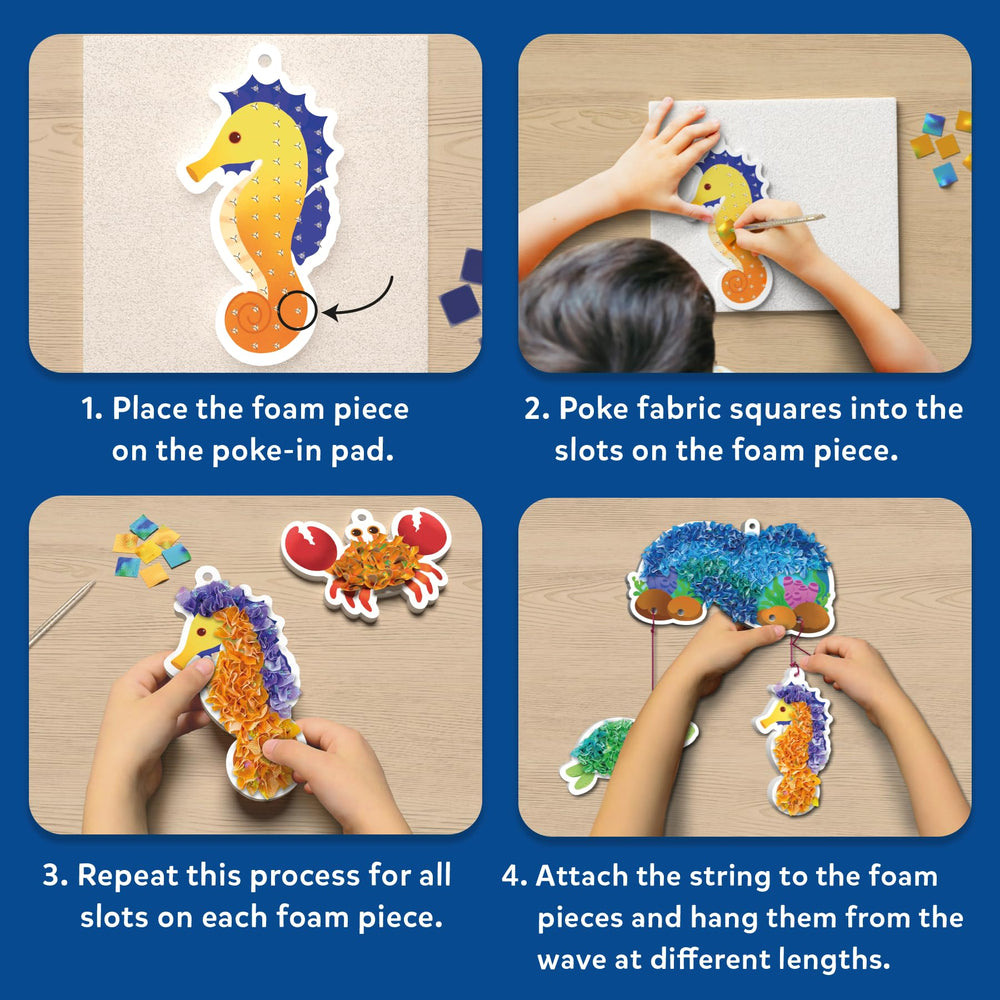 Skillmatics Poke-in Art pad keeps pieces organized during play.