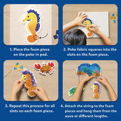 Skillmatics Poke-in Art pad keeps pieces organized during play.