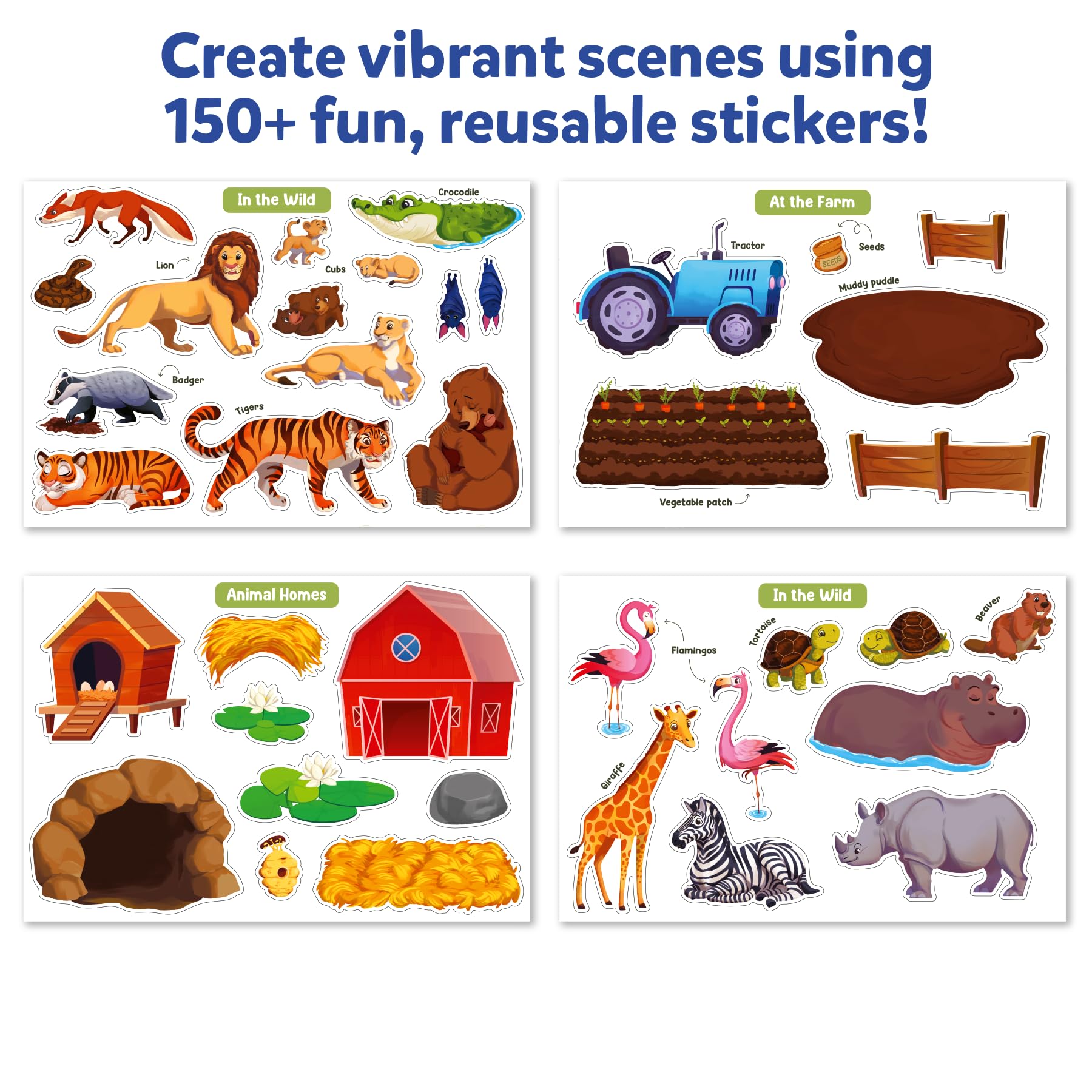 Skillmatics Reusable Stickers keep play mess-free and ready for reuse.