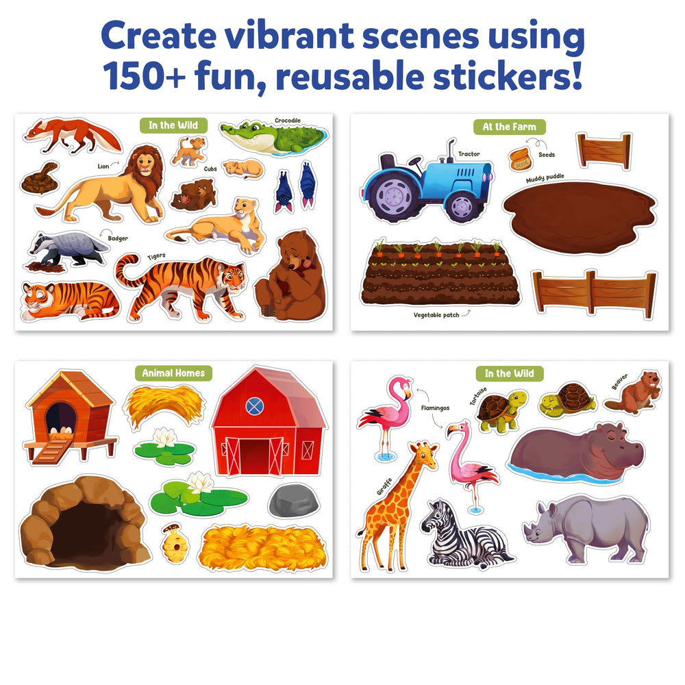 Skillmatics Reusable Stickers keep play mess-free and ready for reuse.