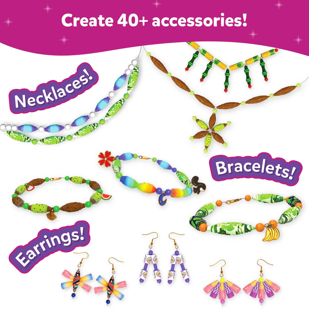 Skillmatics Roll-Up Beads Tropical Paradise rings enable quick accessory creation