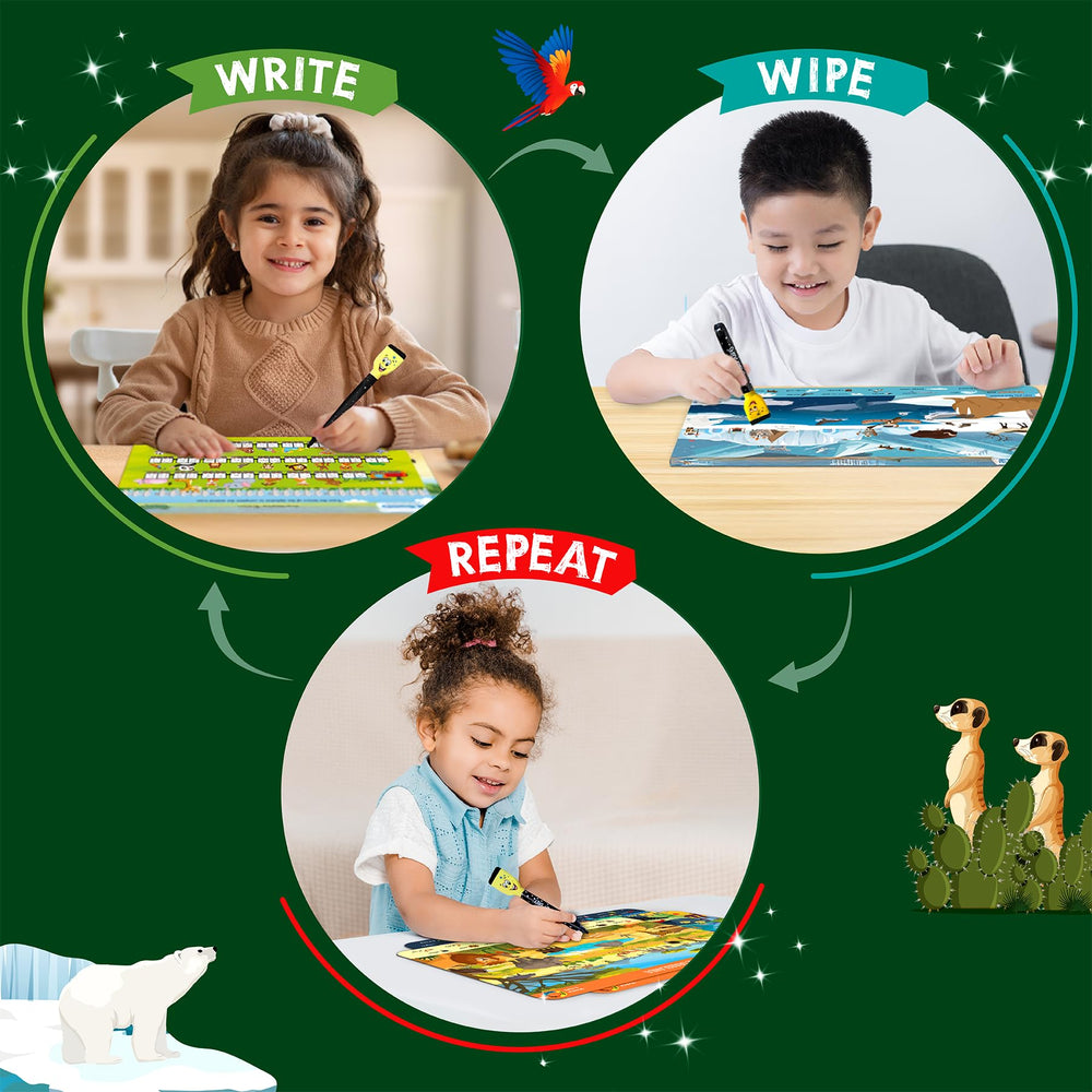 Skillmatics Search and Find Animals achievement certificate motivates progress.