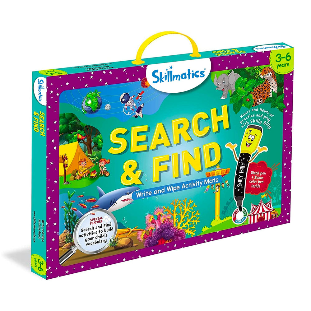 Skillmatics Search and Find farm life scene encourages independent play.
