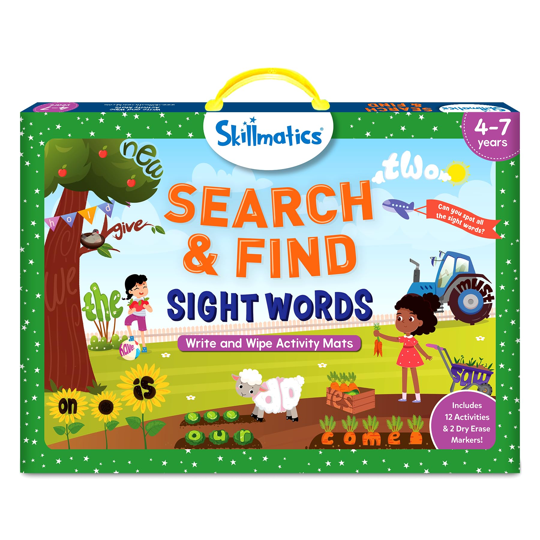 Skillmatics search and find sight words mats front view boosts early reading with interactive word search