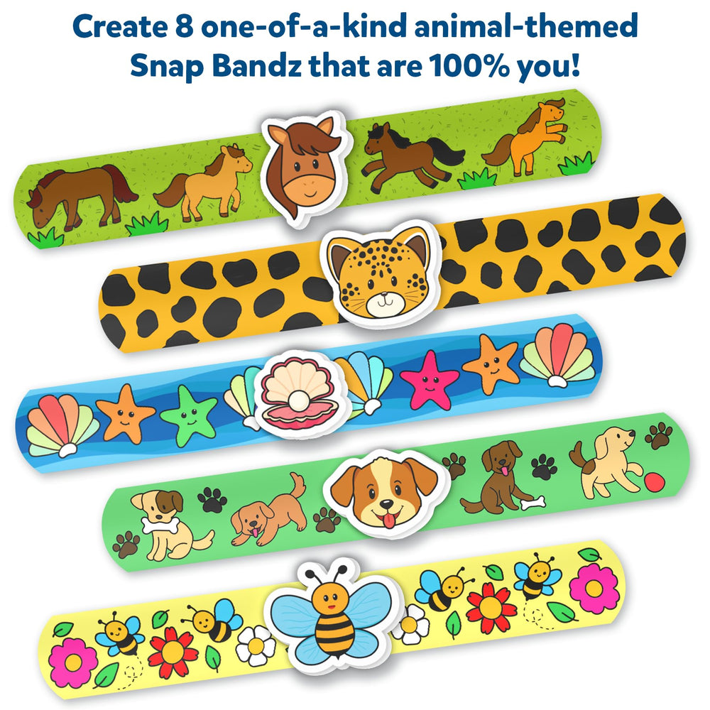 Vibrant markers from Skillmatics Snap Bandz kit for bright band designs