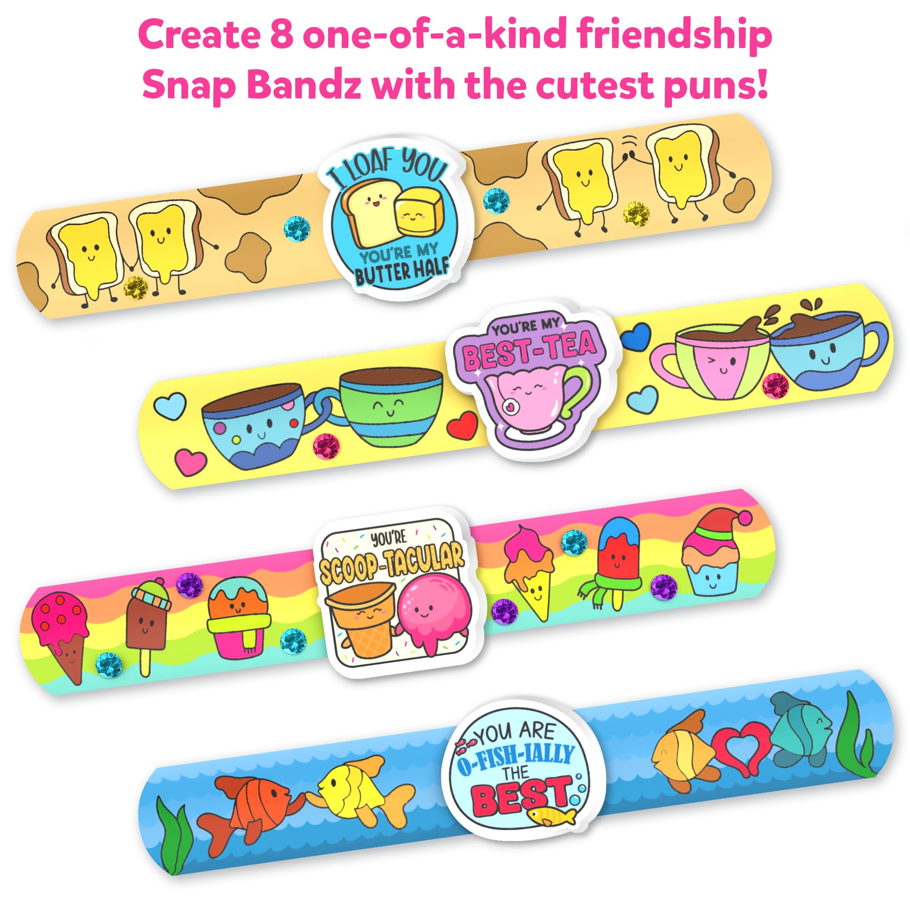 Skillmatics Snap Bandz colorful markers inspire bold, mix-and-match designs for creative projects