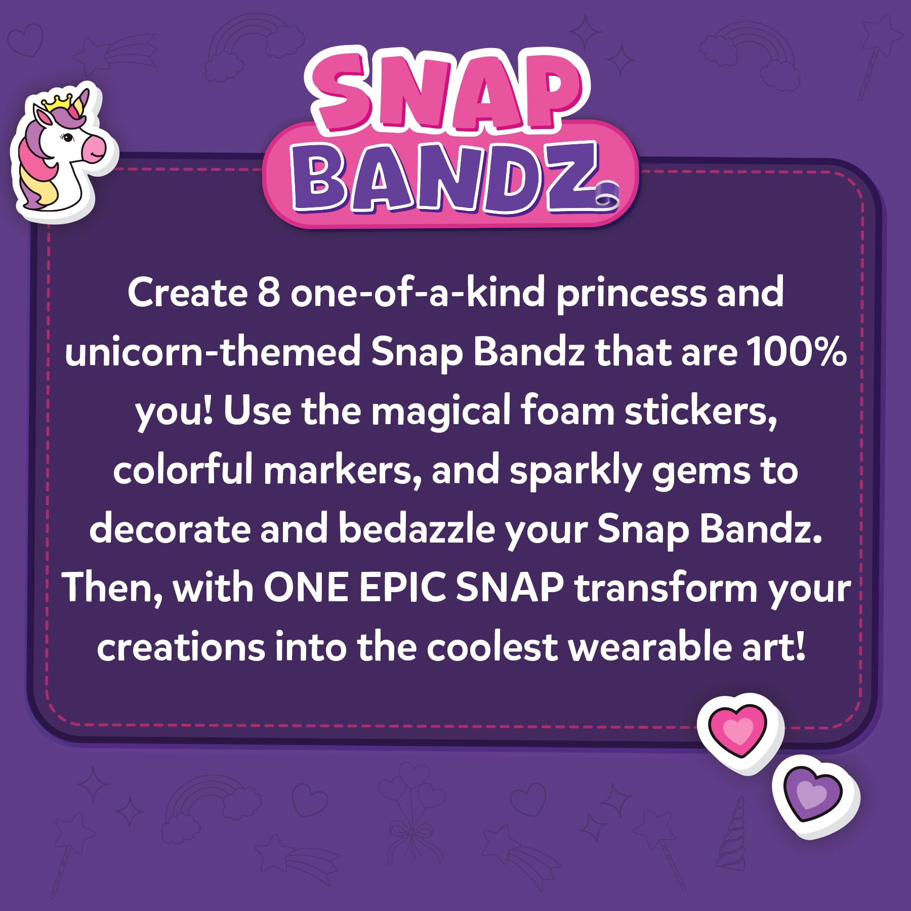 Skillmatics Snap Bandz creative activity, solo or group crafts with screen-free fun