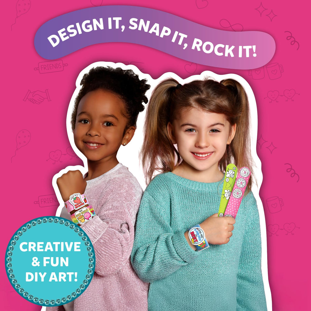 Skillmatics Snap Bandz foam stickers add sparkly details to any band