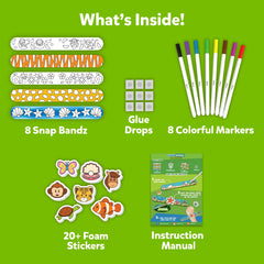 Glue drops included in Skillmatics Snap Bandz for secure placements