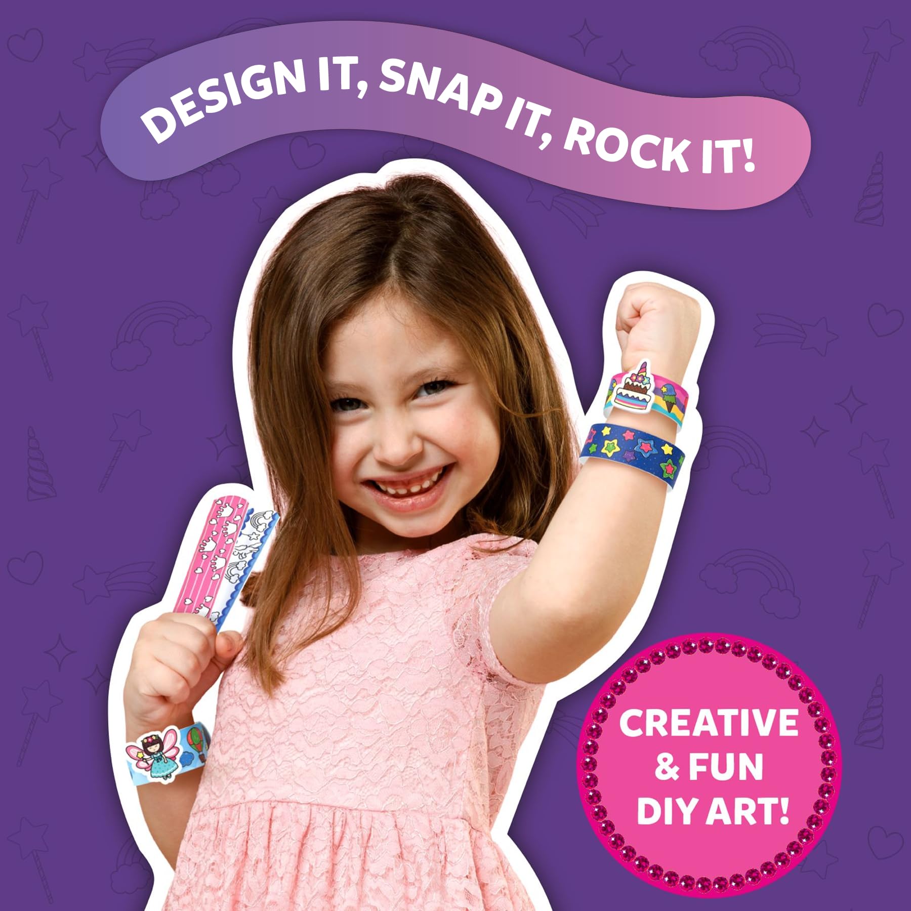 Skillmatics Snap Bandz colorful markers, easy to handle for precise coloring