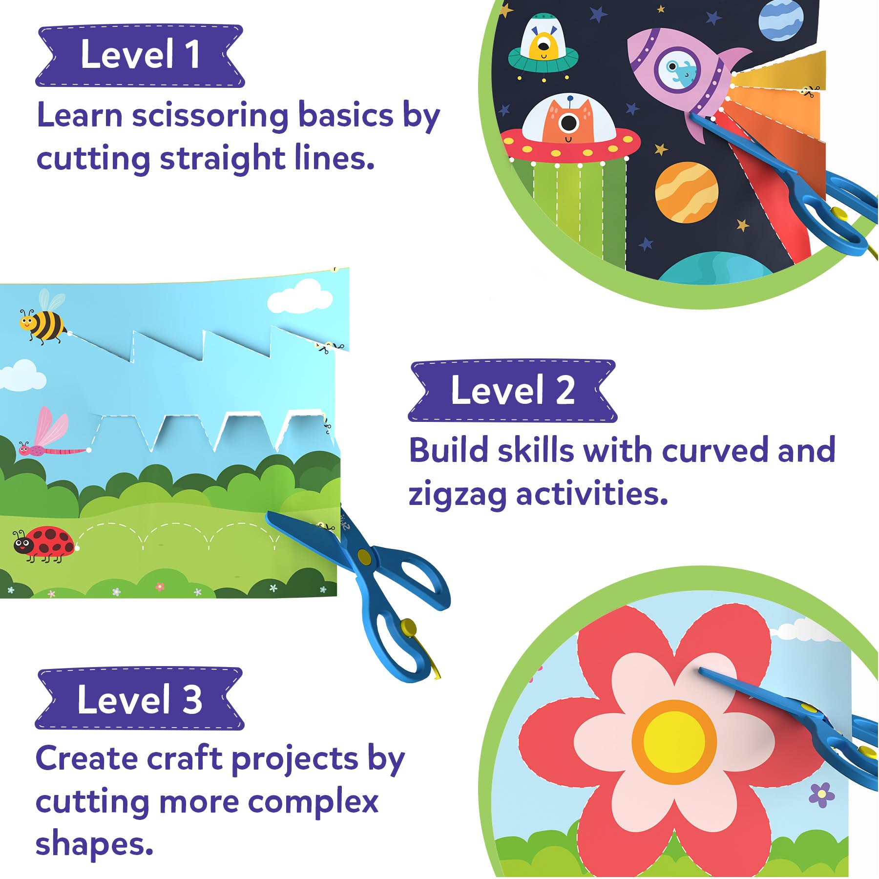 Skillmatics Snip Snip felt craft kit demonstrates tactile learning through soft shapes
