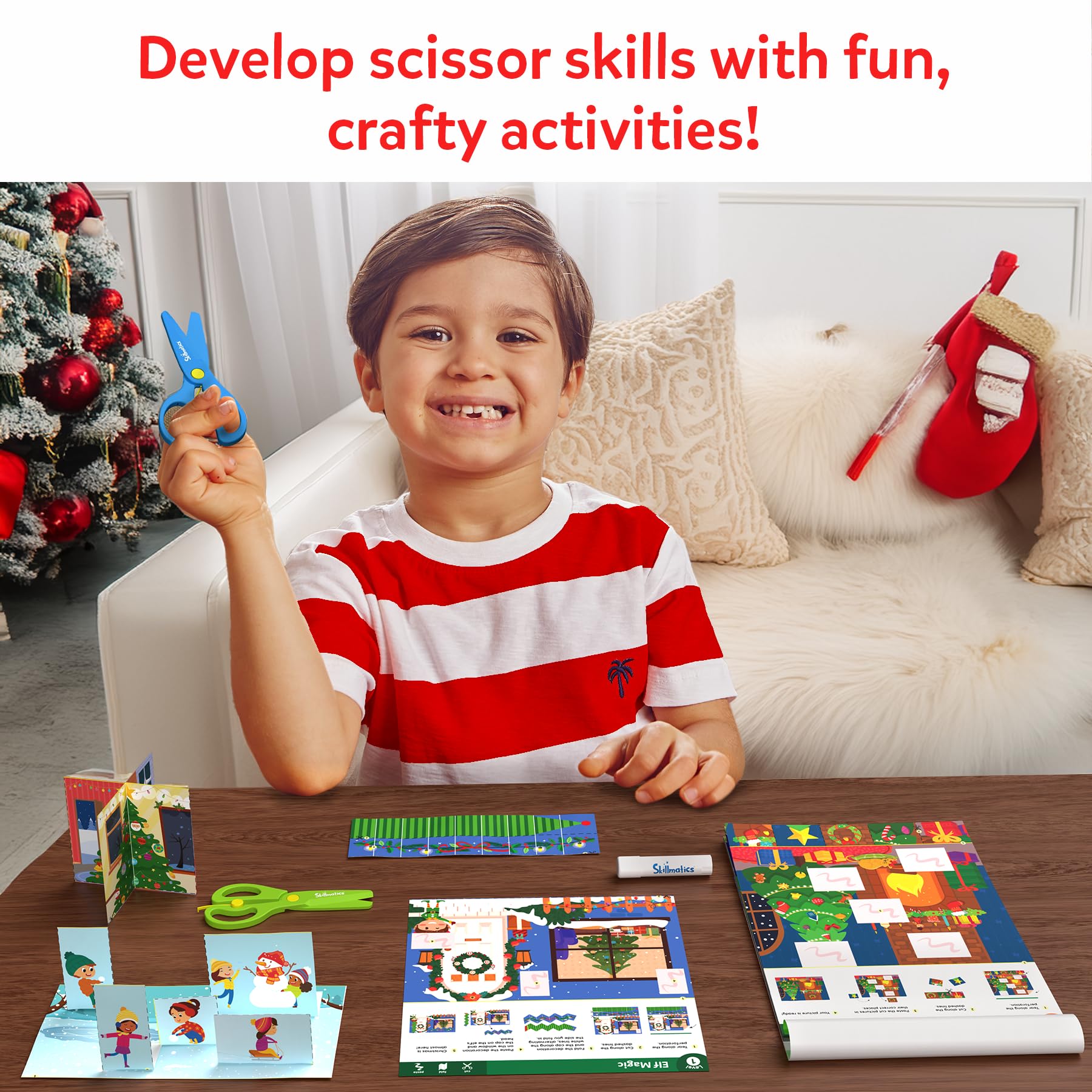 Skillmatics Snip Snip glue stick ready for crafting and pasting with little hands