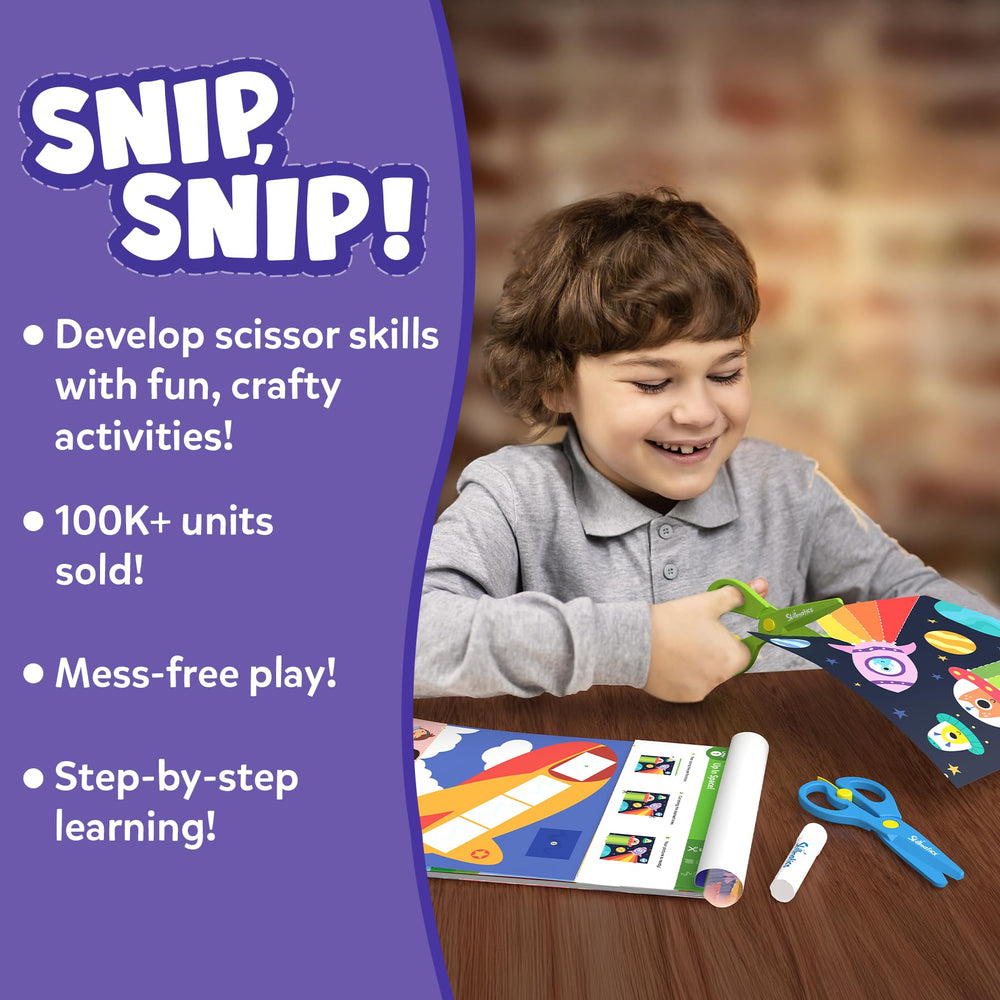 Skillmatics Snip Snip scissors in use demonstrate safety-focused design for small hands