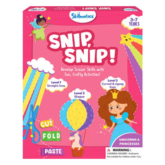 Skillmatics Snip Snip unicorns and princesses activity book cover sparks imaginative cutting play